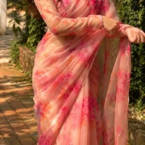 “sun kissed saree glow 🌸✨ this elegant look is pure pinterest magic!”